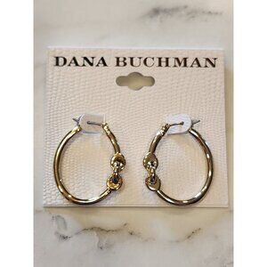 Dana Buchman Gold-Tone Knot Hoop Earrings